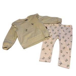 Have a Holly Jolly Christmas Green Sweatshirt and Holly Print Leggings